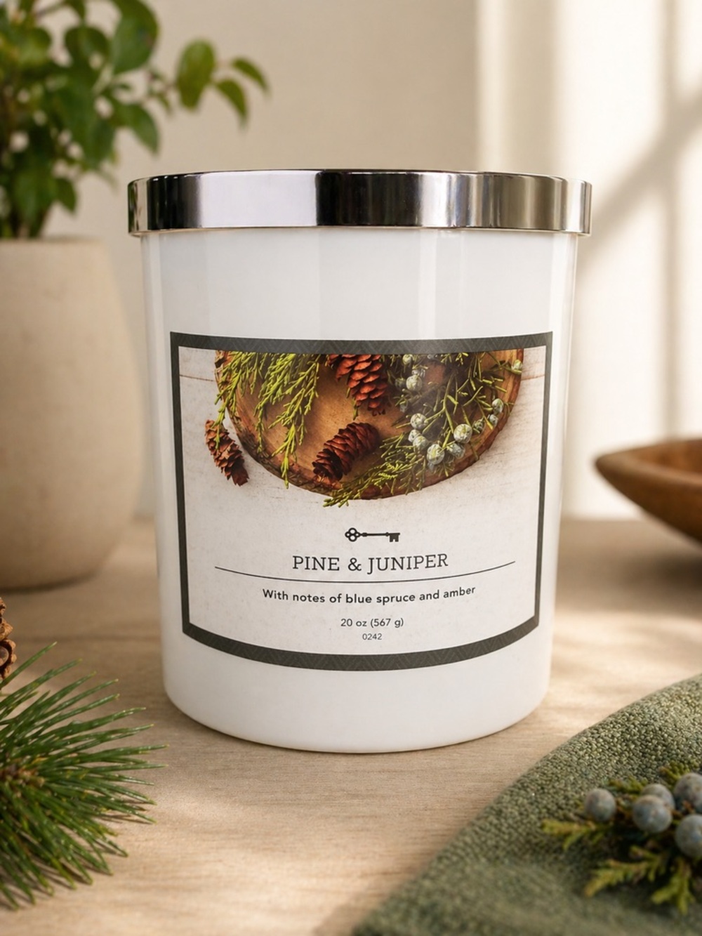 Threshold Pine & Juniper Scented Candle - 20 oz (3-Wick)